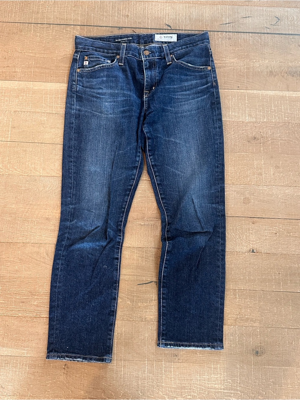Ag Adriano Goldschmied Women’s Dark Indigo Straight Leg Jeans
